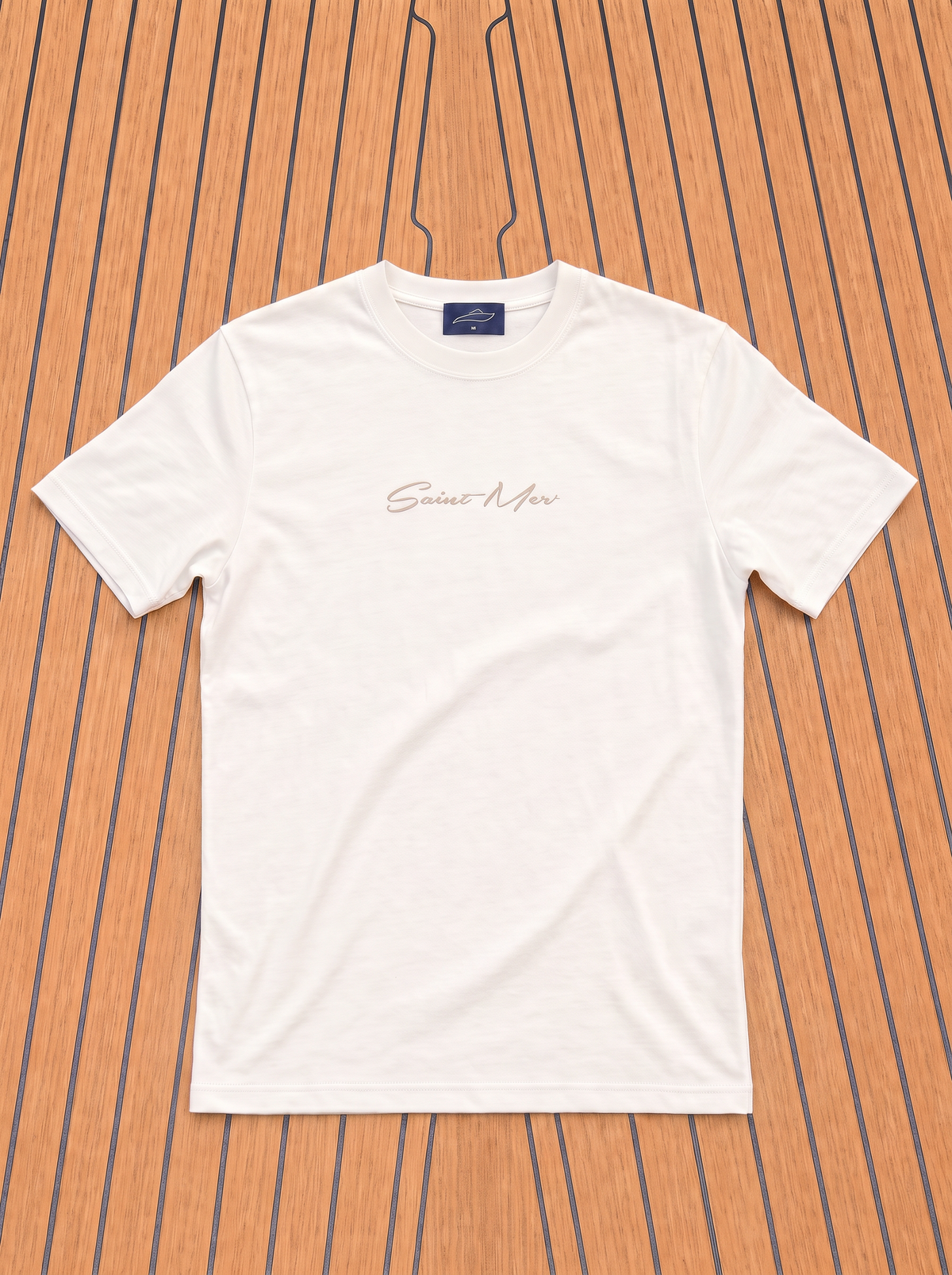 Camiseta santorini para hombre 100% algodon pima Saint Mer resortwear